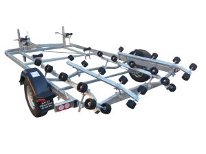 Heavy Duty Boat Trailer with black rollers